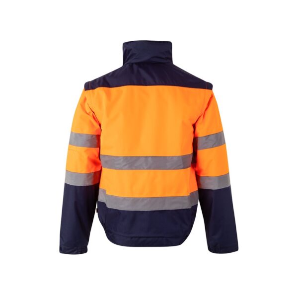 VL JUPITER. Dvojfarebná vyteplená bunda (180 g/m²) z polyesteru (100 %) s PU povrchovou úpravou