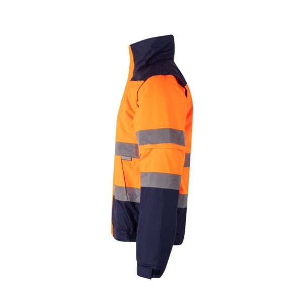 VL JUPITER. Dvojfarebná vyteplená bunda (180 g/m²) z polyesteru (100 %) s PU povrchovou úpravou