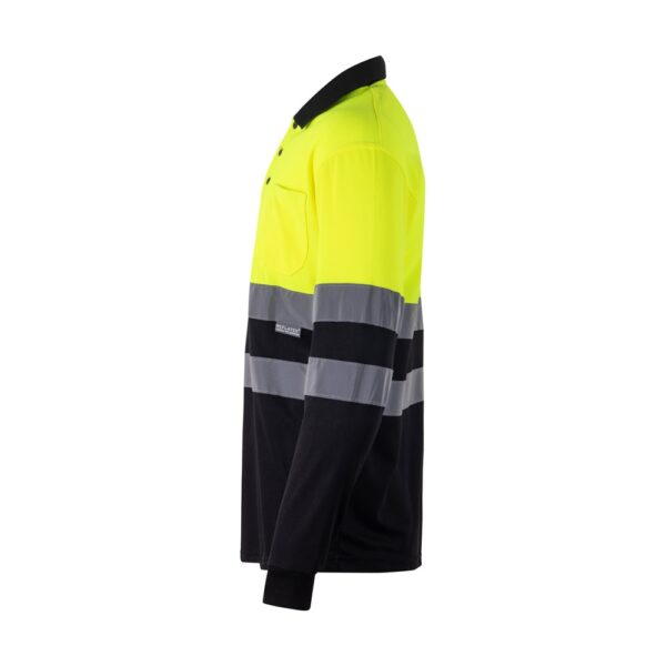 VL VULCAN LARGE. Dvojfarebná polokošeľa s vtáčím okom (160 g/m²) s dlhými rukávmi, z polyesteru (100%)