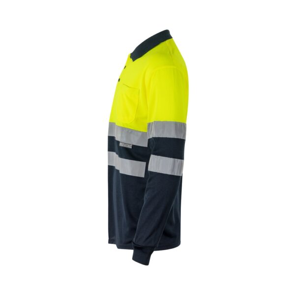 VL VULCAN LARGE. Dvojfarebná polokošeľa s vtáčím okom (160 g/m²) s dlhými rukávmi, z polyesteru (100%)