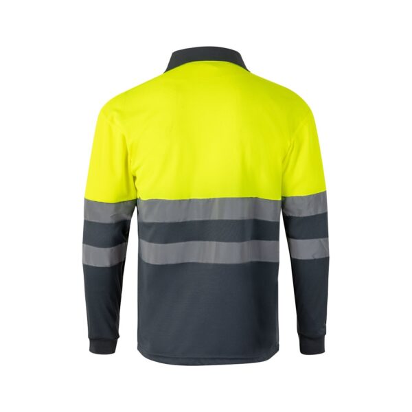 VL VULCAN LARGE. Dvojfarebná polokošeľa s vtáčím okom (160 g/m²) s dlhými rukávmi, z polyesteru (100%)