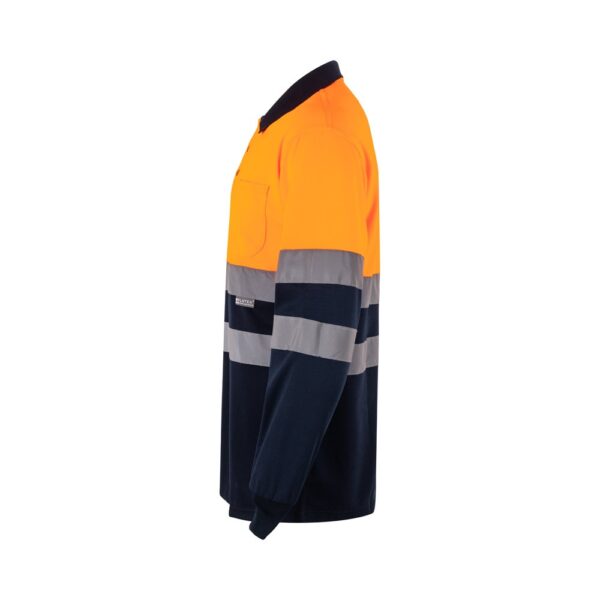 VL VULCAN LARGE. Dvojfarebná polokošeľa s vtáčím okom (160 g/m²) s dlhými rukávmi, z polyesteru (100%)