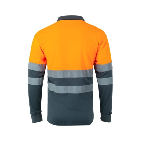 VL VULCAN LARGE. Dvojfarebná polokošeľa s vtáčím okom (160 g/m²) s dlhými rukávmi, z polyesteru (100%)