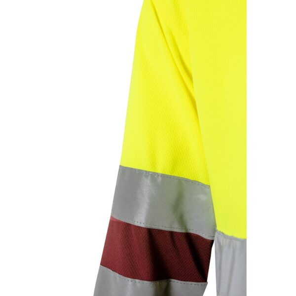 VL VULCAN LARGE. Dvojfarebná polokošeľa s vtáčím okom (160 g/m²) s dlhými rukávmi, z polyesteru (100%)
