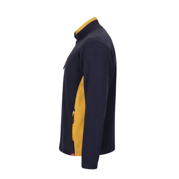 VL GERAS. Dvojfarebná fleecová bunda (220 g/m²) z polyesteru (100 %)