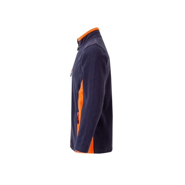 VL GERAS. Dvojfarebná fleecová bunda (220 g/m²) z polyesteru (100 %)