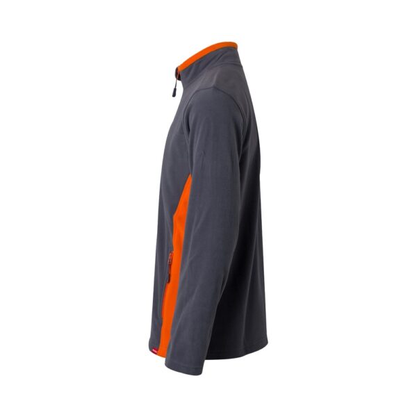VL GERAS. Dvojfarebná fleecová bunda (220 g/m²) z polyesteru (100 %)