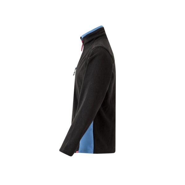 VL GERAS. Dvojfarebná fleecová bunda (220 g/m²) z polyesteru (100 %)