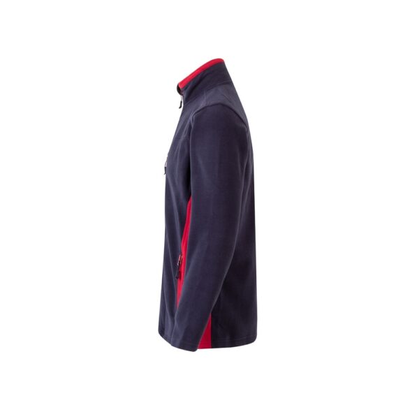 VL GERAS. Dvojfarebná fleecová bunda (220 g/m²) z polyesteru (100 %)
