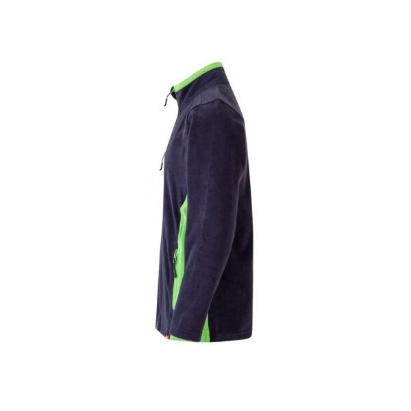 VL GERAS. Dvojfarebná fleecová bunda (220 g/m²) z polyesteru (100 %)