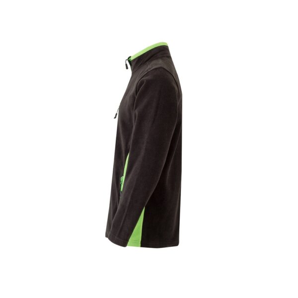 VL GERAS. Dvojfarebná fleecová bunda (220 g/m²) z polyesteru (100 %)