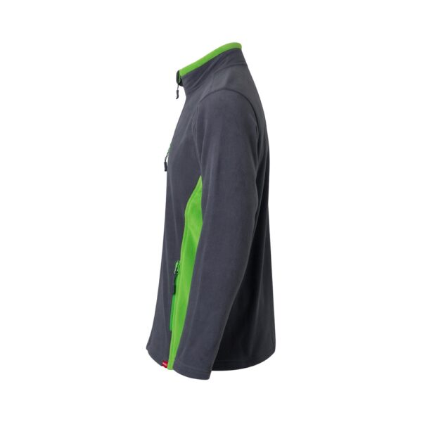 VL GERAS. Dvojfarebná fleecová bunda (220 g/m²) z polyesteru (100 %)