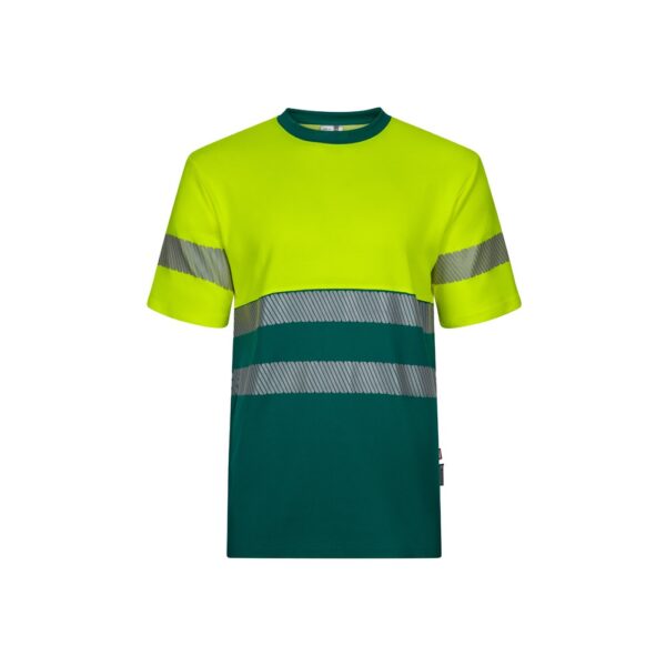 VL BASTET. Dvojfarebné piké tričko (150 g/m²) z bavlny (55 %) a polyesteru (45 %) - Zelená, XL