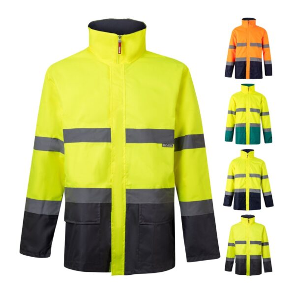 VL THEMIS LARGE. Dvojfarebná parka (190 g/m²) z polyesteru (100 %) s PU záterom