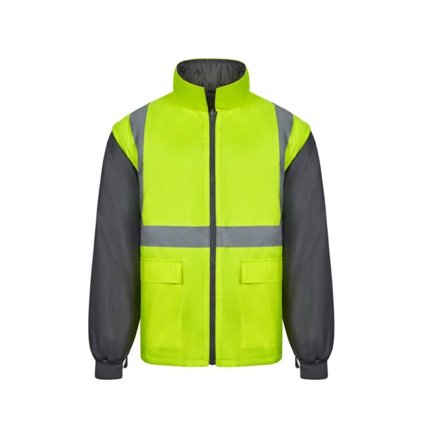 VL JUNO. Dvojfarebná parka 4 v 1 (180 g/m²) z polyesteru (100 %) s PU záterom