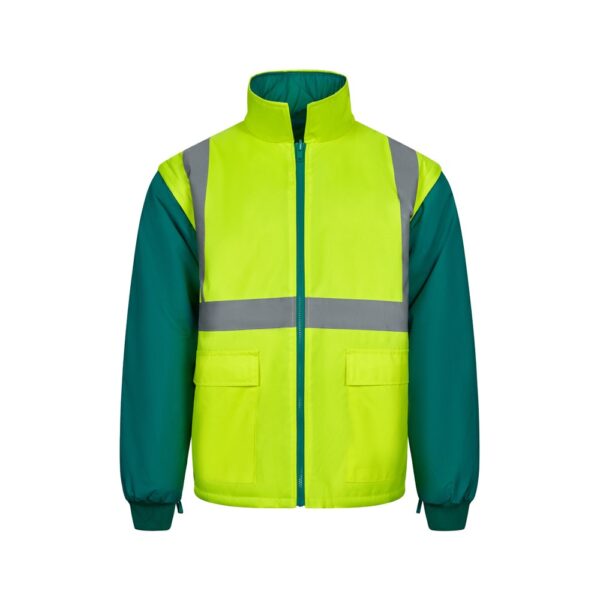 VL JUNO. Dvojfarebná parka 4 v 1 (180 g/m²) z polyesteru (100 %) s PU záterom