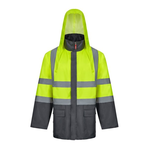 VL JUNO LARGE. Dvojfarebná parka 4 v 1 (180 g/m²) z polyesteru (100 %) s PU záterom
