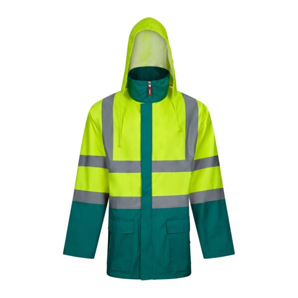 VL JUNO LARGE. Dvojfarebná parka 4 v 1 (180 g/m²) z polyesteru (100 %) s PU záterom