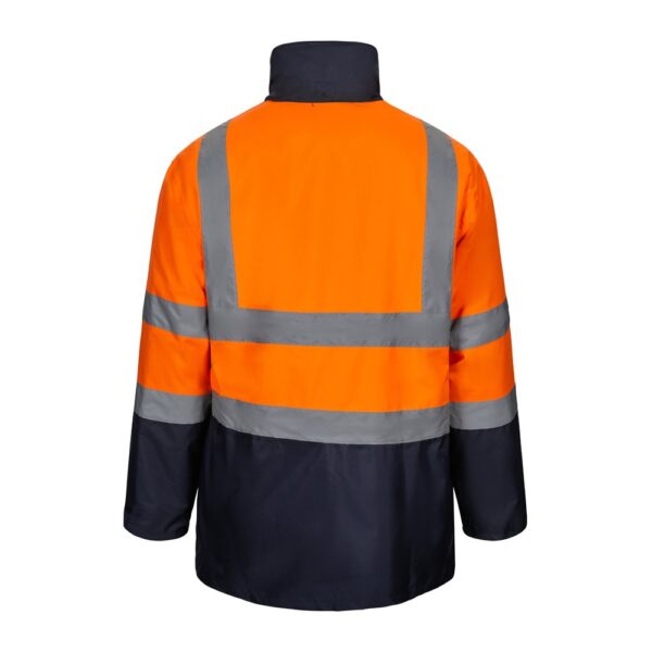 VL JUNO LARGE. Dvojfarebná parka 4 v 1 (180 g/m²) z polyesteru (100 %) s PU záterom