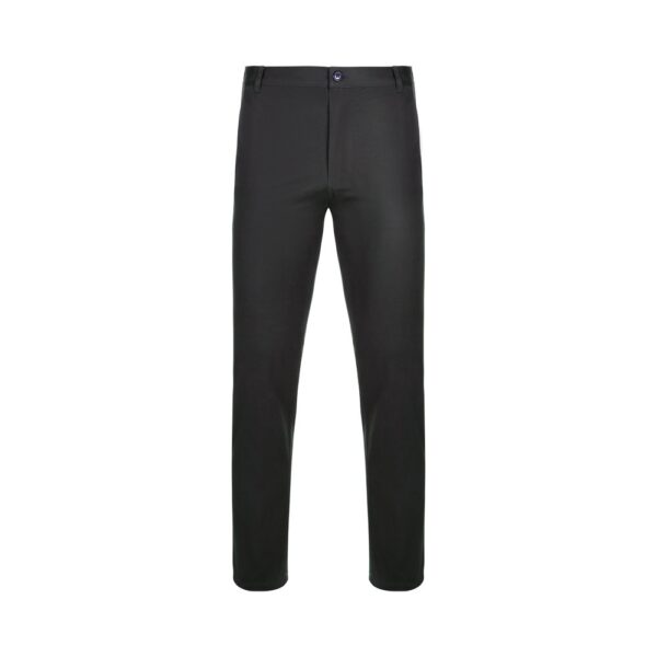 VL VISHNU. Unisex elastické chino nohavice (260 g/m²), bavlna (98 %) a elastan (2 %) - Čierna, 56