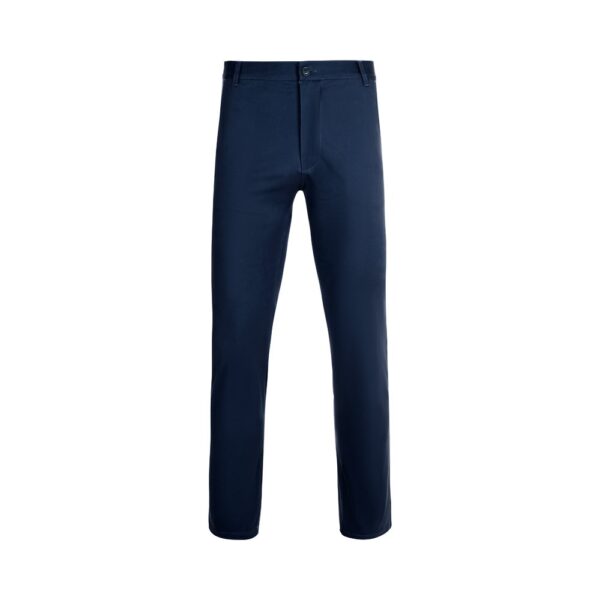 VL VISHNU. Unisex elastické chino nohavice (260 g/m²), bavlna (98 %) a elastan (2 %) - Námornícka modrá, 56