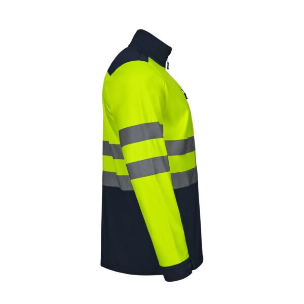 VL HESTIA LARGE. Dvojfarebná softshellová bunda (280 g/m²) s fleecovou podšívkou a membránou TPU, z polyesteru (96 %) a elastanu (4 %)