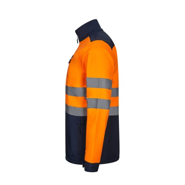 VL HESTIA LARGE. Dvojfarebná softshellová bunda (280 g/m²) s fleecovou podšívkou a membránou TPU, z polyesteru (96 %) a elastanu (4 %)