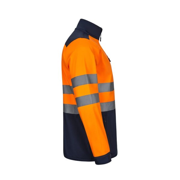 VL HESTIA LARGE. Dvojfarebná softshellová bunda (280 g/m²) s fleecovou podšívkou a membránou TPU, z polyesteru (96 %) a elastanu (4 %)
