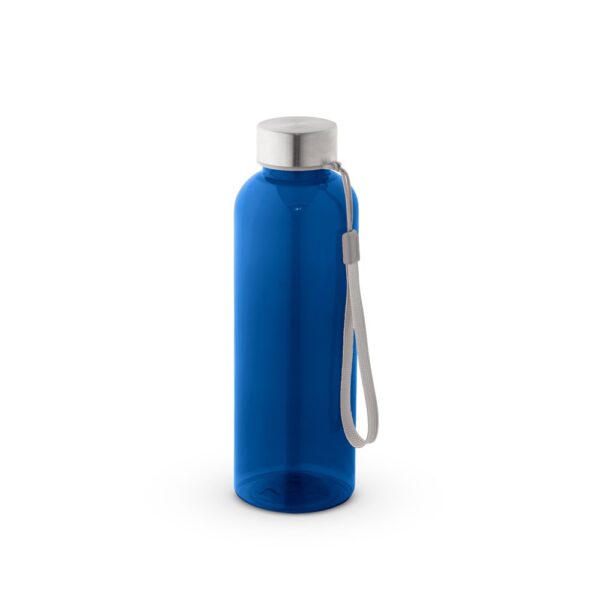 ENDERS M. Recyklovaného PET (100% rPET) fľaša s lesklým priesvitným povrchom 600 ml - Modrá, 600 ml