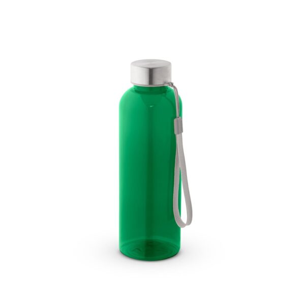 ENDERS M. Recyklovaného PET (100% rPET) fľaša s lesklým priesvitným povrchom 600 ml - Zelená, 600 ml