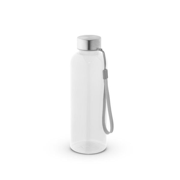 ENDERS M. Recyklovaného PET (100% rPET) fľaša s lesklým priesvitným povrchom 600 ml - Transparentná, 600 ml