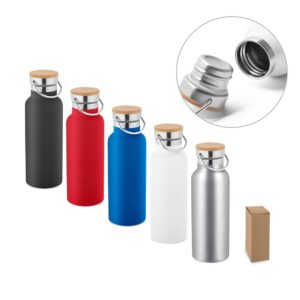 RAGNAR. Vákuovo izolovaná fľaša z nehrdzavejúcej ocele 570 ml - Vojenská zelená, 570 ml