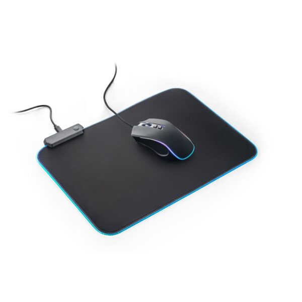 THORNE MOUSEPAD RGB. Gaming podloga za miša od poliestera sa RGB LED svetlima