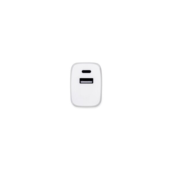 WEGENER. Napájací adaptér s USB-A portom 18W a USB-C 20W v recyklovaného ABS-a (100% rABS)
