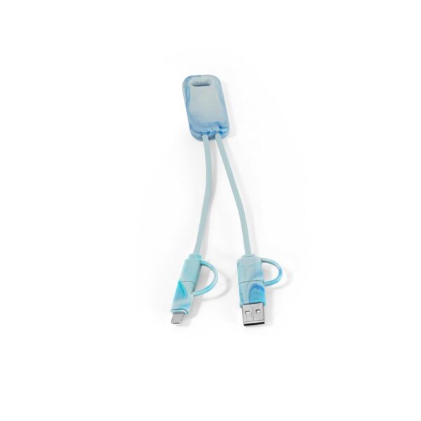 BERNERS. Superrýchly USB kábel 6 v 1 zo recyklovaného PET (100 % rPET)