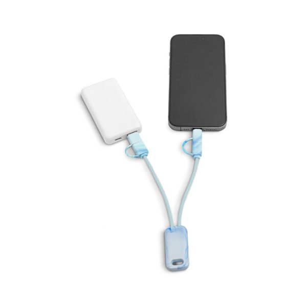 BERNERS. Superrýchly USB kábel 6 v 1 zo recyklovaného PET (100 % rPET)