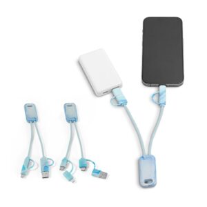 BERNERS. Superrýchly USB kábel 6 v 1 zo recyklovaného PET (100 % rPET)