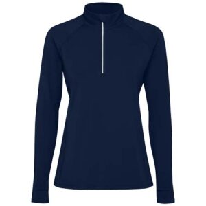 Dámska mikina s dlhým rukávom a polovičným zipsom Istambul - Námornícka modrá, 2XL