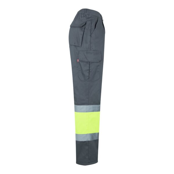 VL POSEIDON LARGE. Dvojfarebné keprové nohavice s viacerými vreckami (210 g/m²) z bavlny (20 %) a polyesteru (80 %)