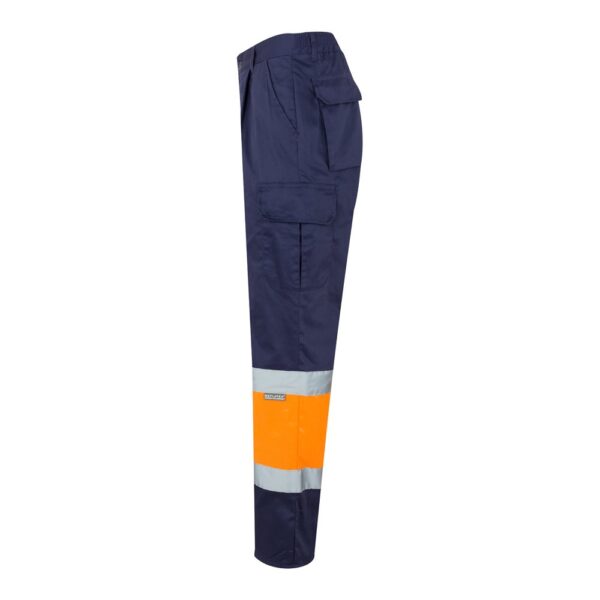 VL POSEIDON LARGE. Dvojfarebné keprové nohavice s viacerými vreckami (210 g/m²) z bavlny (20 %) a polyesteru (80 %)