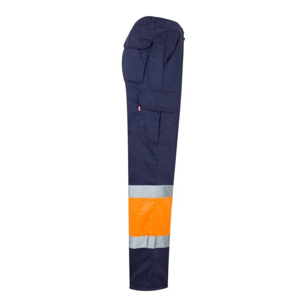 VL POSEIDON LARGE. Dvojfarebné keprové nohavice s viacerými vreckami (210 g/m²) z bavlny (20 %) a polyesteru (80 %)