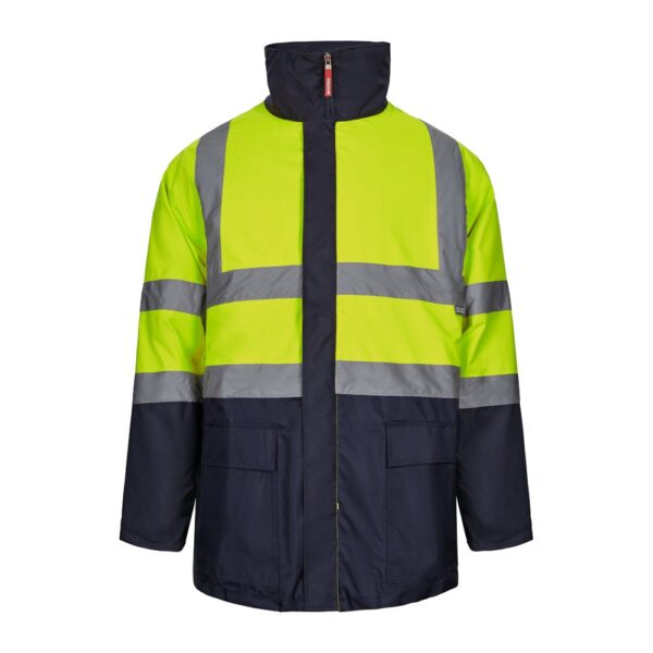 VL JUNO LARGE. Dvojfarebná parka 4 v 1 (180 g/m²) z polyesteru (100 %) s PU záterom