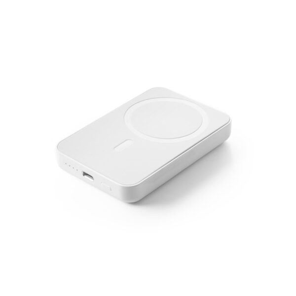 AMPERE 5. 5 000 mAh magnetická power banka s 15 W superrýchlou bezdrôtovou nabíjačkou v recyklovaného ABS-a (100% rABS)