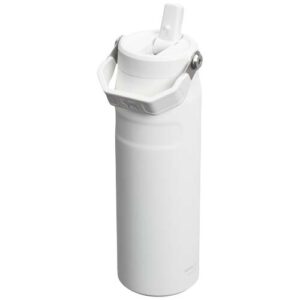 Fľaša na vodu vyklápacou slamkou s objemom 700 ml Stanley IceFlow™ 2.0 - Matná biela