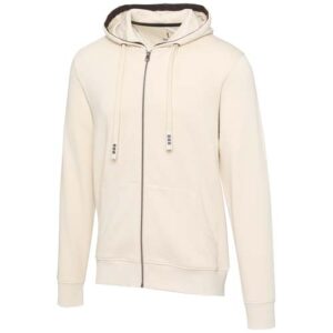 Mikina Arora s kapucňou, zips v celej dĺžke - Piesková, 3XL