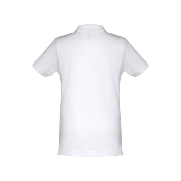 ADAM KIDS WH II. Polo tričko s krátkym rukávom pre deti (unisex). Biela farba