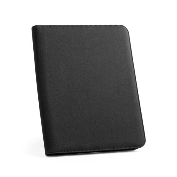 EMERGE FOLDER. Zakladač A4 z recyklovaného polyesteru (100 % rPET) 300D so zipsom
