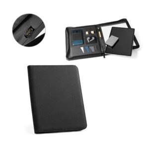EMERGE FOLDER. Zakladač A4 z recyklovaného polyesteru (100 % rPET) 300D so zipsom
