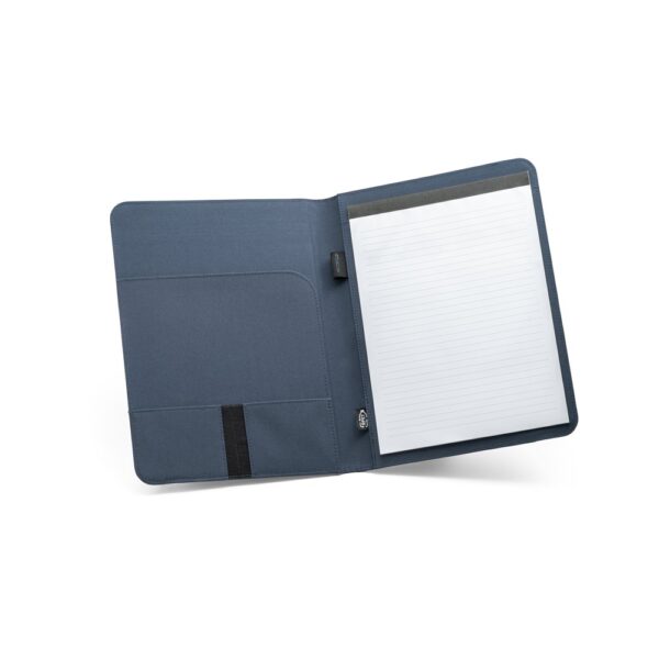 EMERGE FOLDER II. Priečinok A4 z recyklovaného polyesteru (100% rPET) 300D s elastickým uzáverom