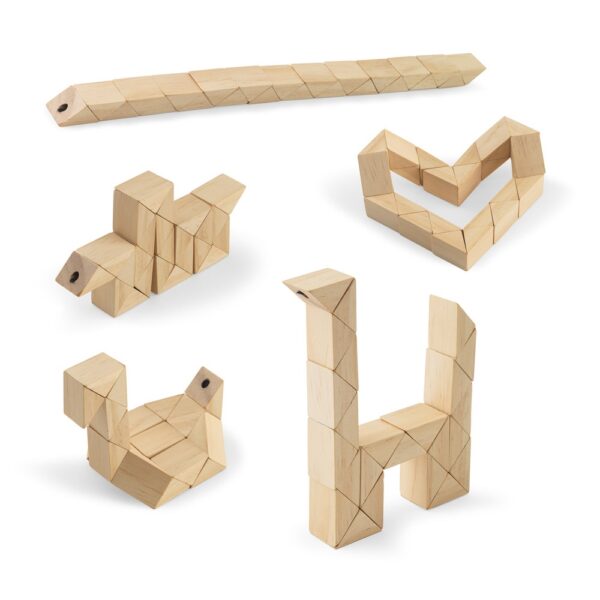 THINKO. Drevené puzzle s 24 dielikmi - Prírodná